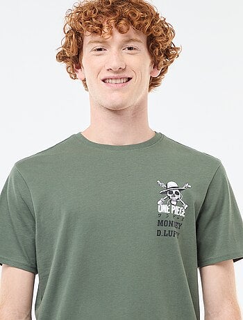 T-shirt 'Sun city' 'One piece' em algodão