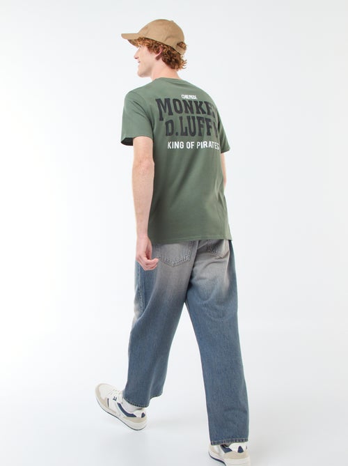 T-shirt 'Sun city' 'One piece' em algodão - Kiabi