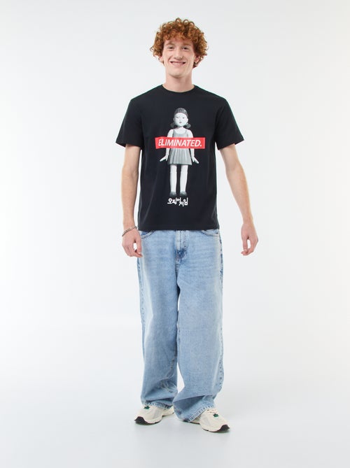 T-shirt 'Sun city' 'Squid Game' 'Netflix' em algodão - Kiabi