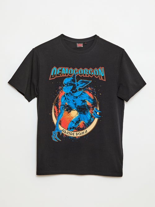 T-shirt 'Sun city' 'Stranger things' 'Netflix' em algodão - Kiabi