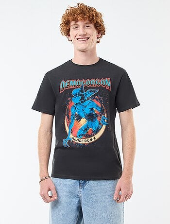 T-shirt 'Sun city' 'Stranger things' 'Netflix' em algodão