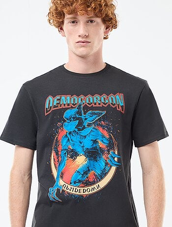 T-shirt 'Sun city' 'Stranger things' 'Netflix' em algodão