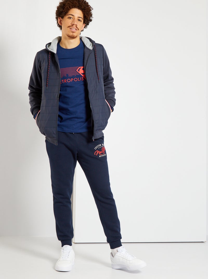 T-shirt 'Super-Homem' Azul Marinho - Kiabi