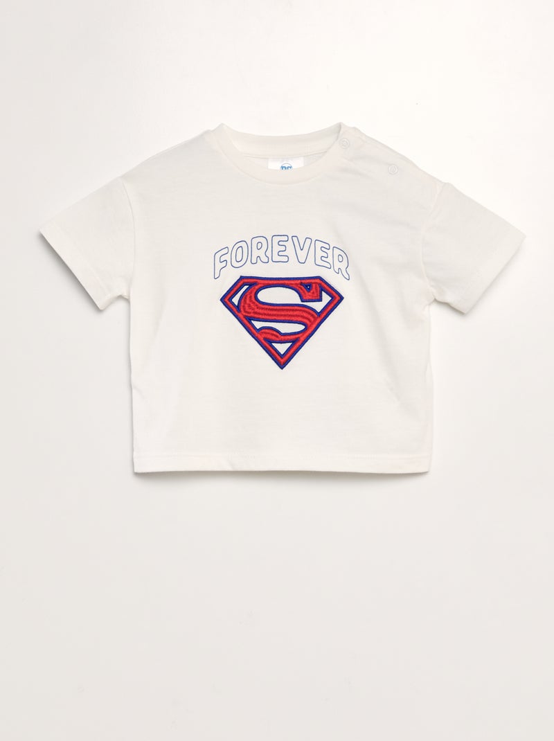 T-shirt 'Super-Homem' BRANCO - Kiabi