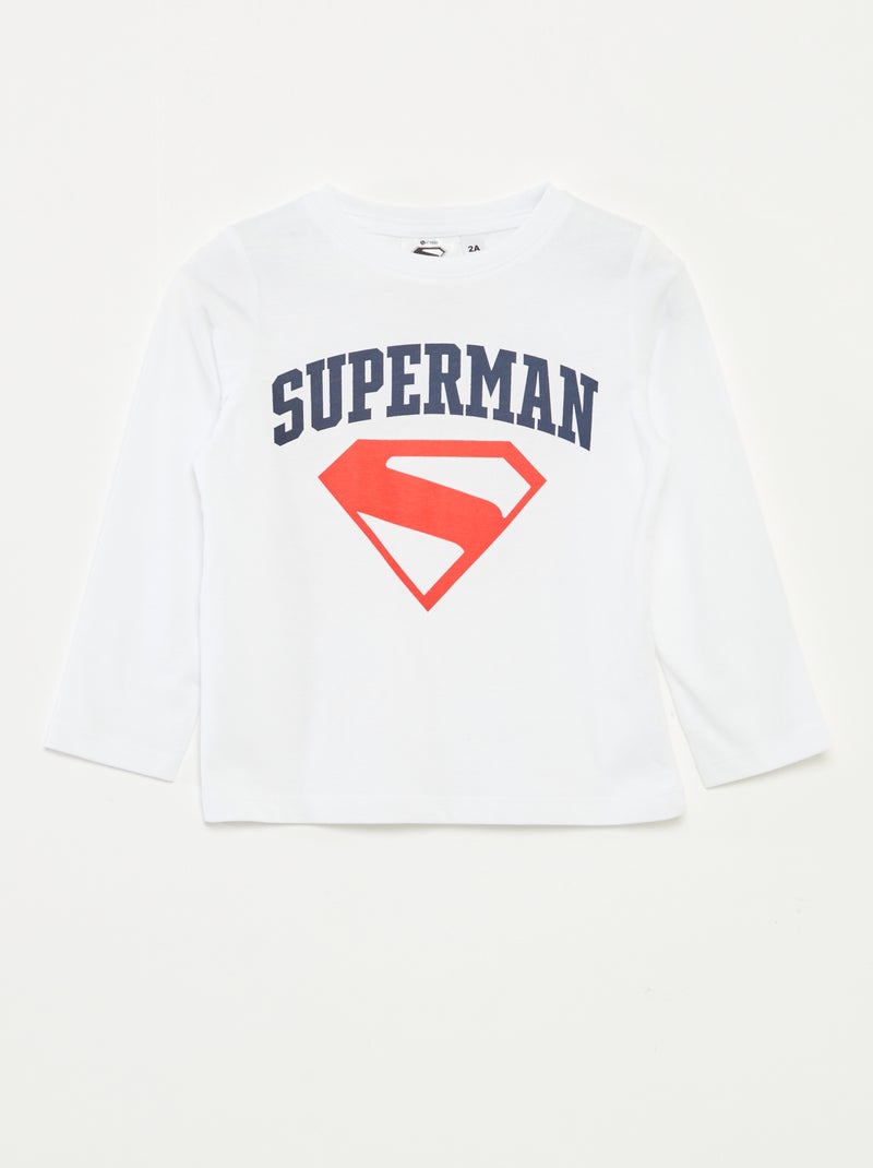 T-shirt 'Super-Homem' da 'DC Comics' Branco - Kiabi