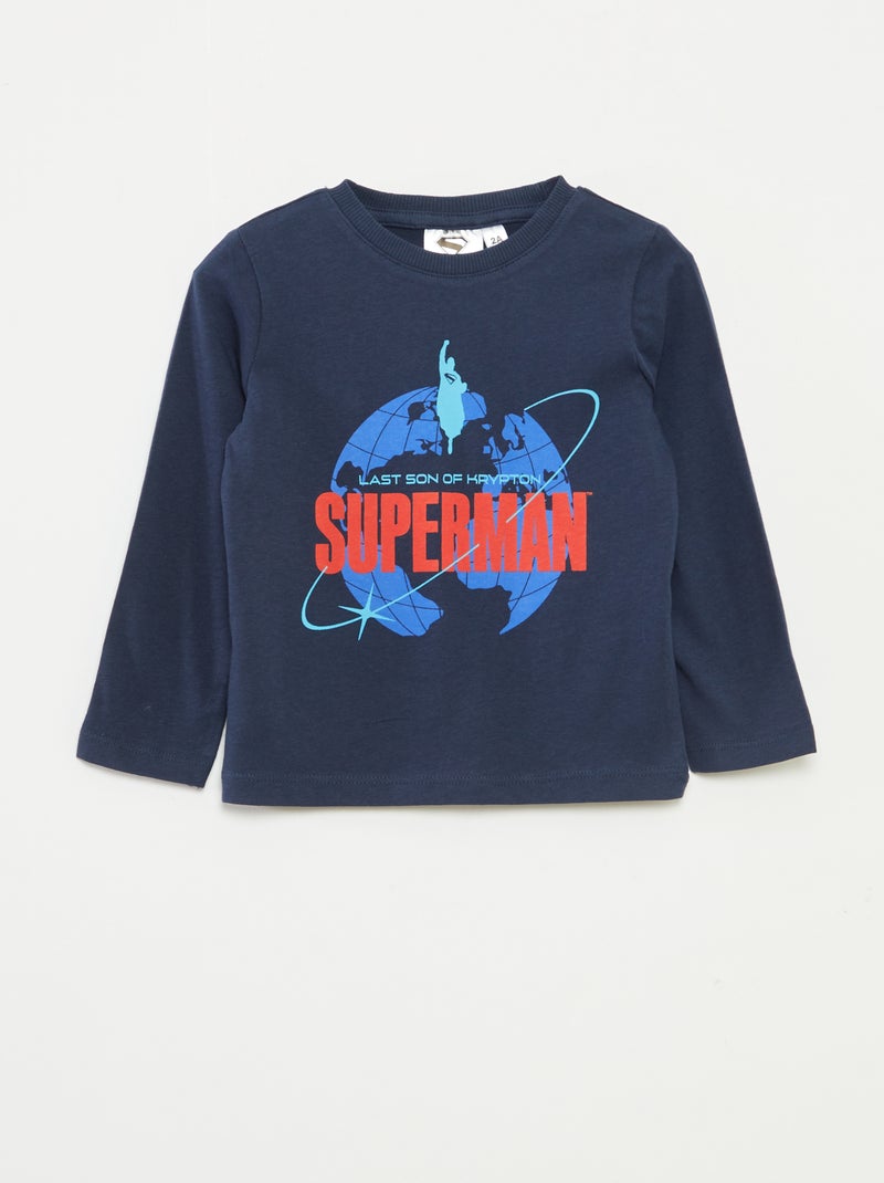 T-shirt 'Super-Homem' da 'DC Comics' Preto - Kiabi