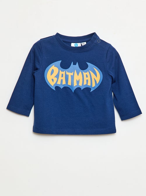T-shirt 'Super-Homem' 'DC Comics' de manga comprida - Kiabi