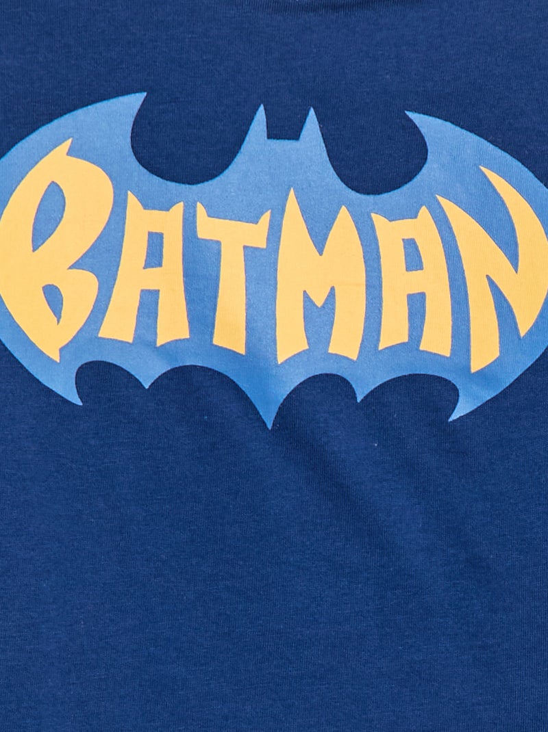 T-shirt 'Super-Homem' 'DC Comics' de manga comprida Azul - Kiabi