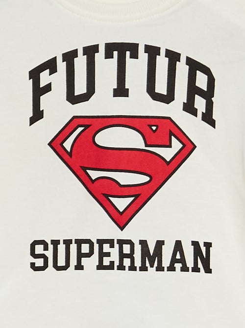 T-shirt 'Super-Homem' 'DC Comics' de manga comprida - Kiabi