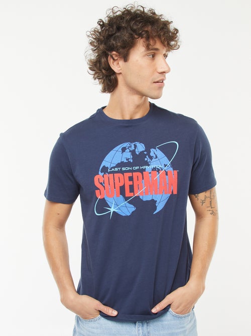 T-shirt 'Super-Homem' 'DC Comics'  de manga curta - Kiabi