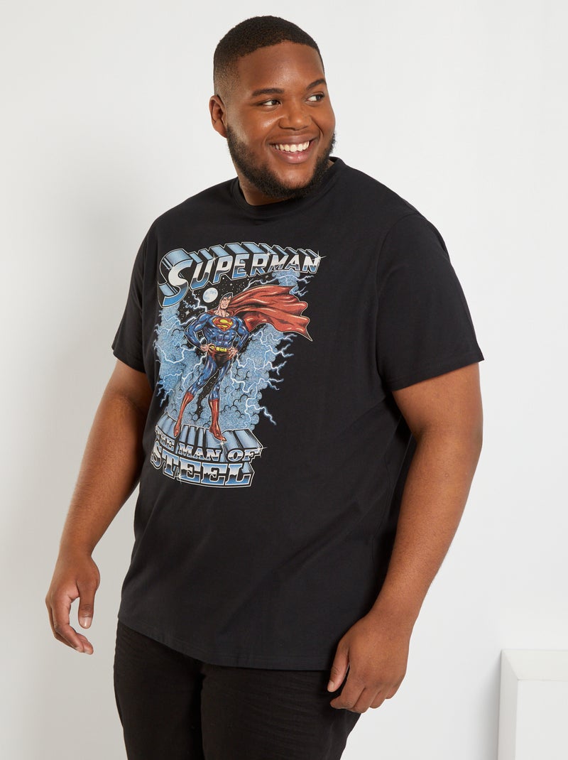 T-shirt 'Super-Homem' Preto - Kiabi