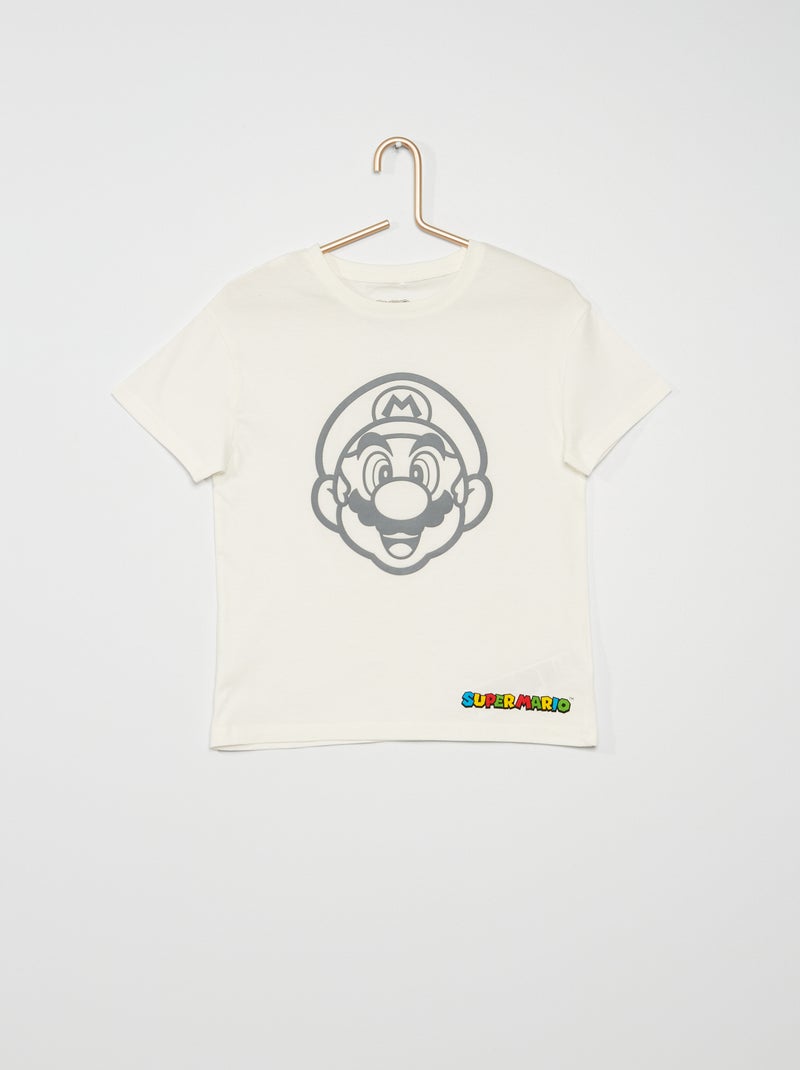 T-shirt 'Super Mário' BRANCO - Kiabi