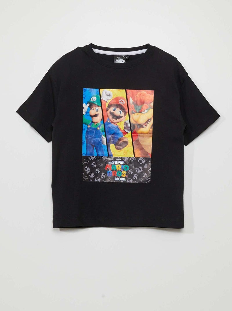 T-shirt 'Super Mário Bros.' Filme 'Nintendo' PRETO - Kiabi