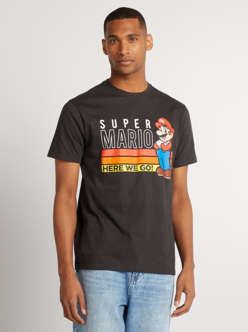 T-shirt 'Super Mário' de gola redonda - Kiabi