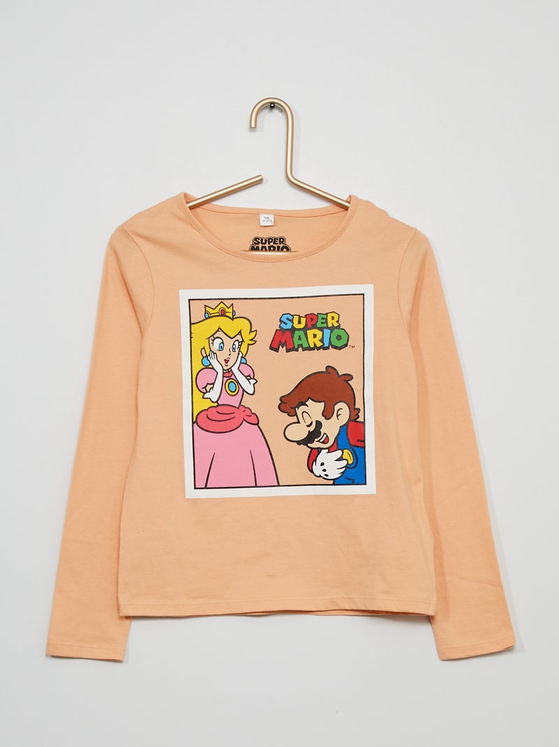 T-shirt 'Super Mário' 'Peach' ROSA - Kiabi