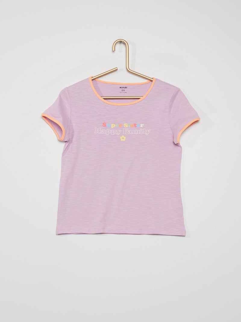 T-shirt 'Super Sister' VIOLETA - Kiabi