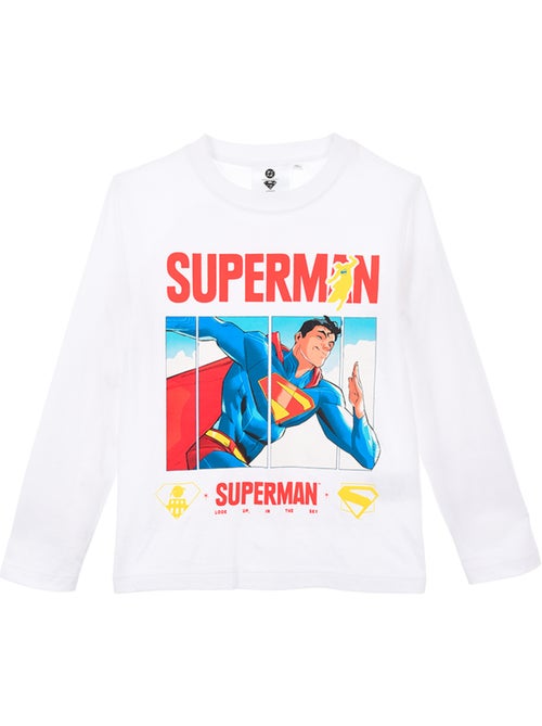 T-shirt superman branco menino | licença oficial - Kiabi