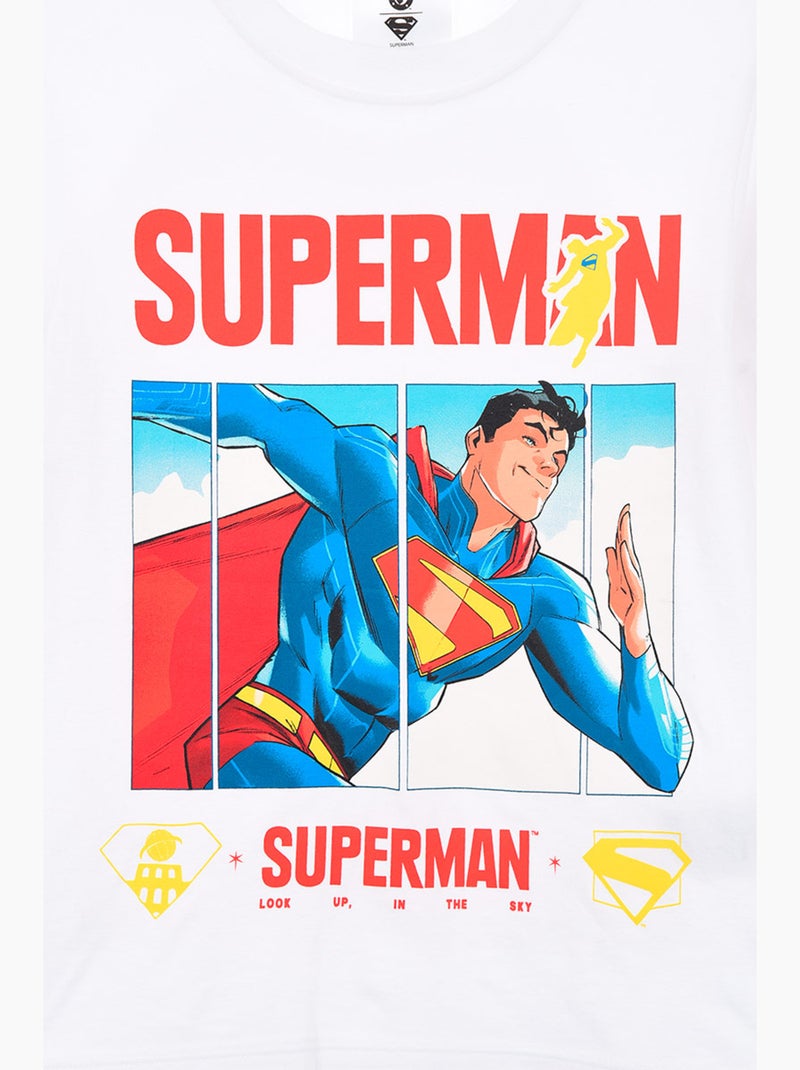 T-shirt superman branco menino | licença oficial Branco - Kiabi