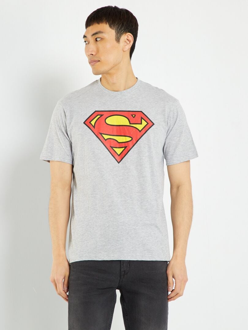 T-shirt 'Superman' 'DC Comics Originals' Cinza Mesclado - Kiabi