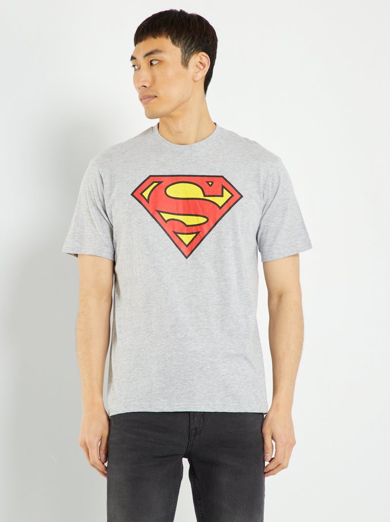 T-shirt 'Superman' 'DC Comics Originals' Cinza Mesclado - Kiabi