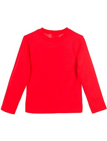T-shirt superman vermelho menino | licença oficial