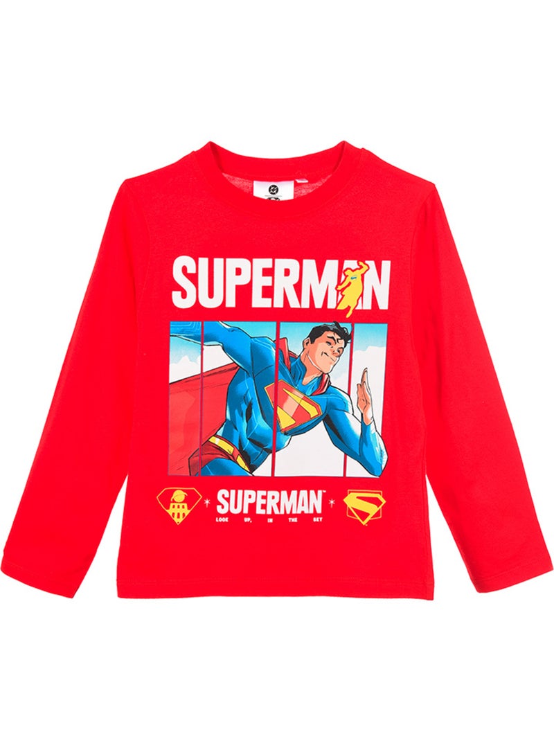 T-shirt superman vermelho menino | licença oficial Vermelho - Kiabi