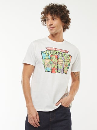 T-shirt 'Tartarugas Ninja' de manga curta