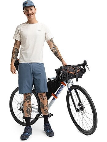 T-shirt técnica de bikepacking para homem
