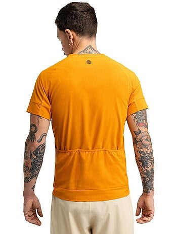 T-shirt técnica de bikepacking para homem