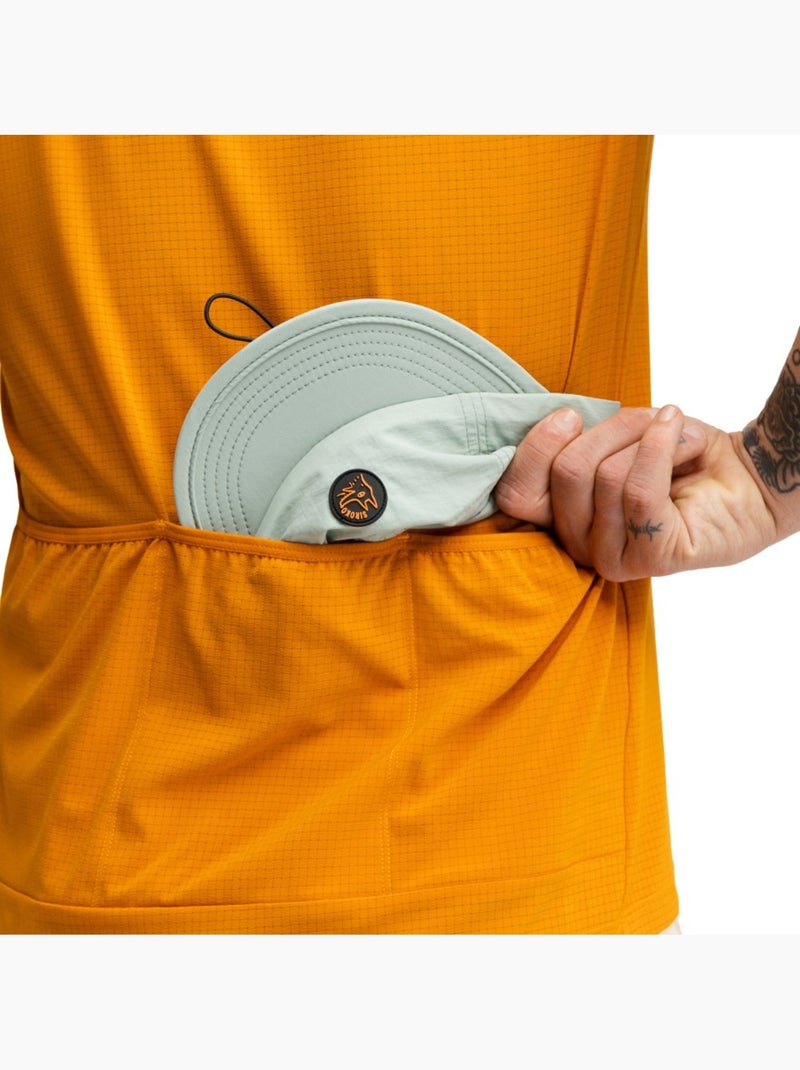 T-shirt técnica de bikepacking para homem Laranja - Kiabi