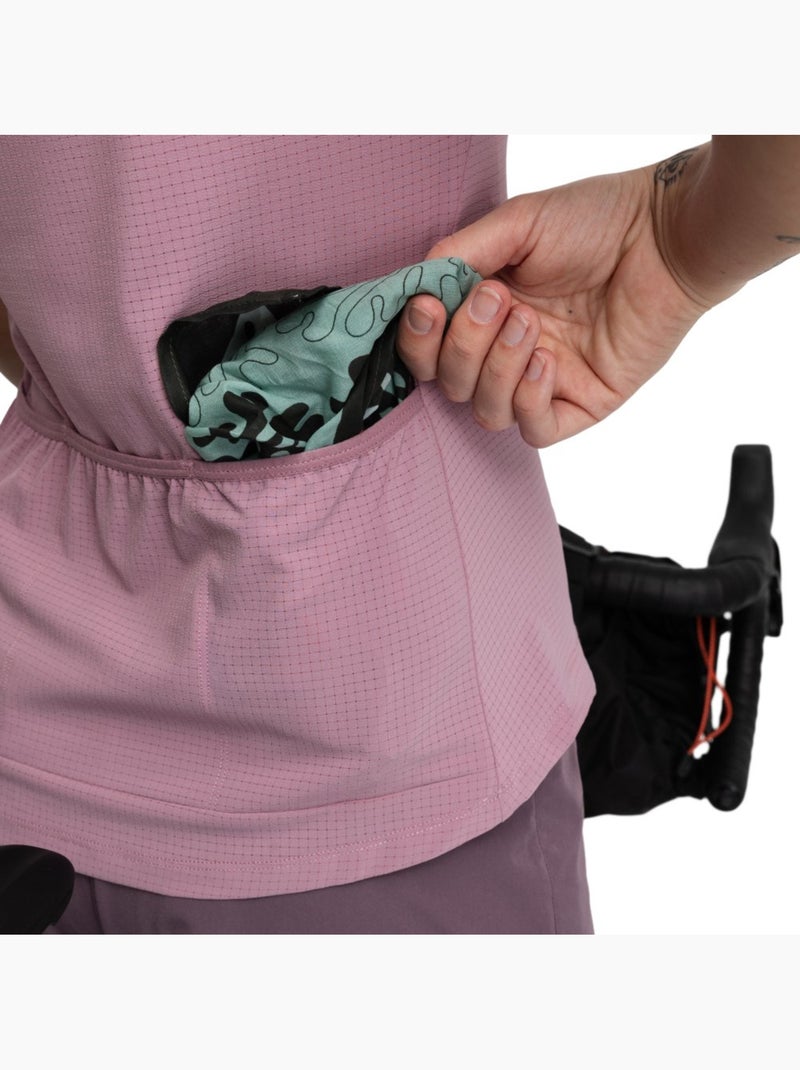 T-shirt técnica de bikepacking para mulher Roxo - Kiabi