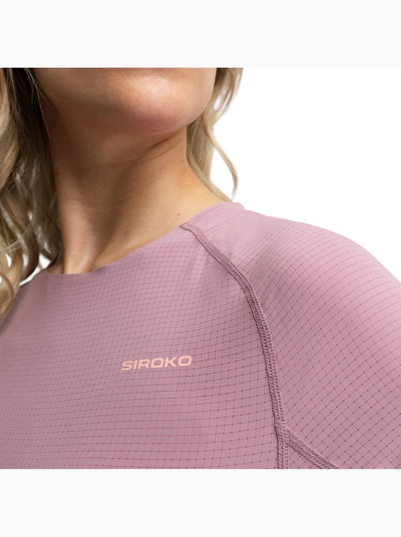 T-shirt técnica de bikepacking para mulher Roxo - Kiabi