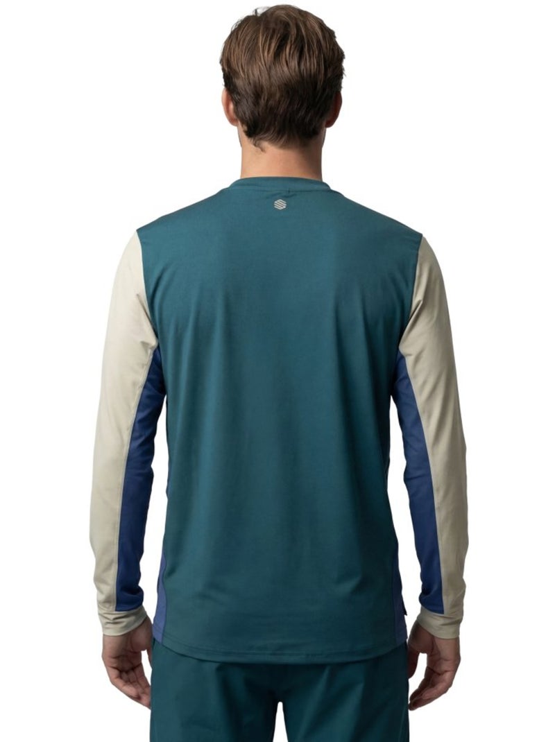 T-shirt técnica de ténis manga comprida homem Verde - Kiabi