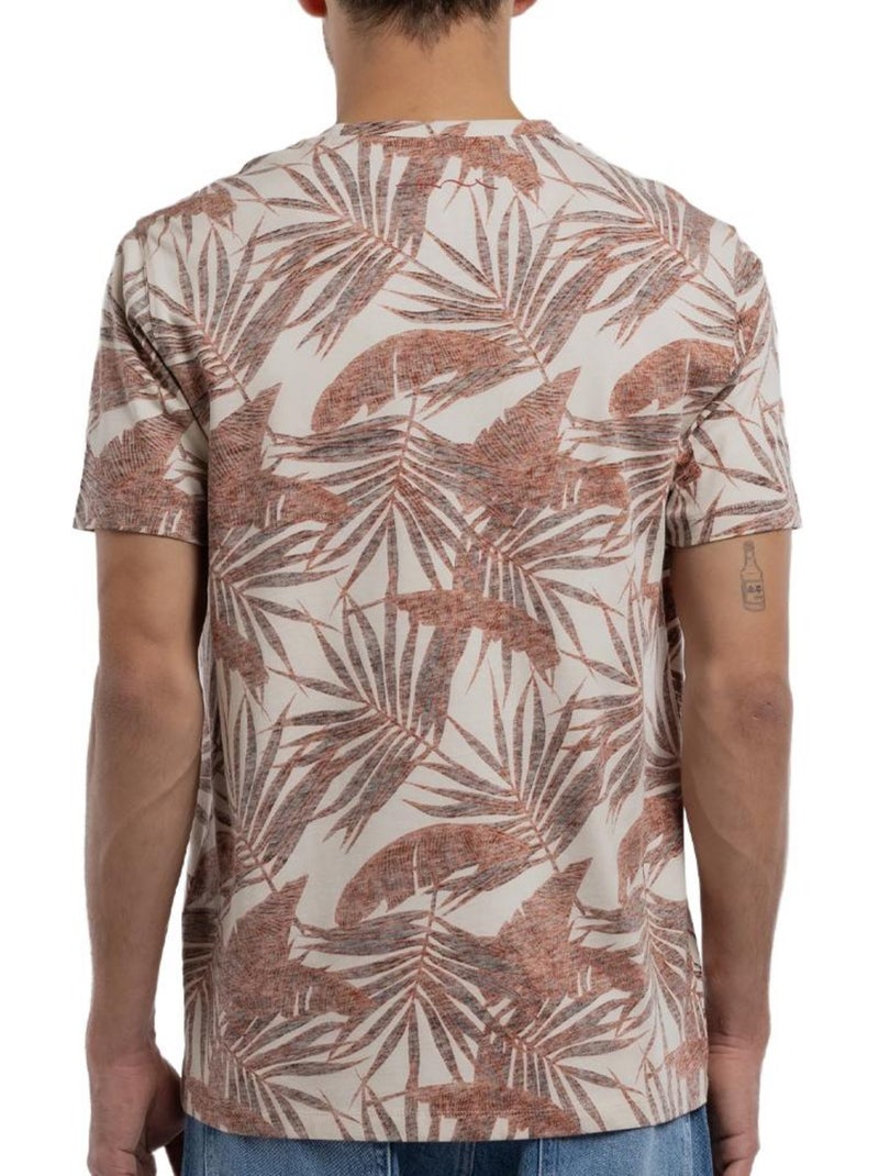 T-shirt teddy smith areski para homem bege/bordô Bordô - Kiabi