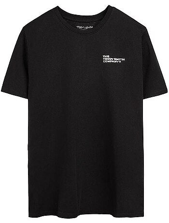 T-Shirt Teddy Smith Company para Rapaz Preto