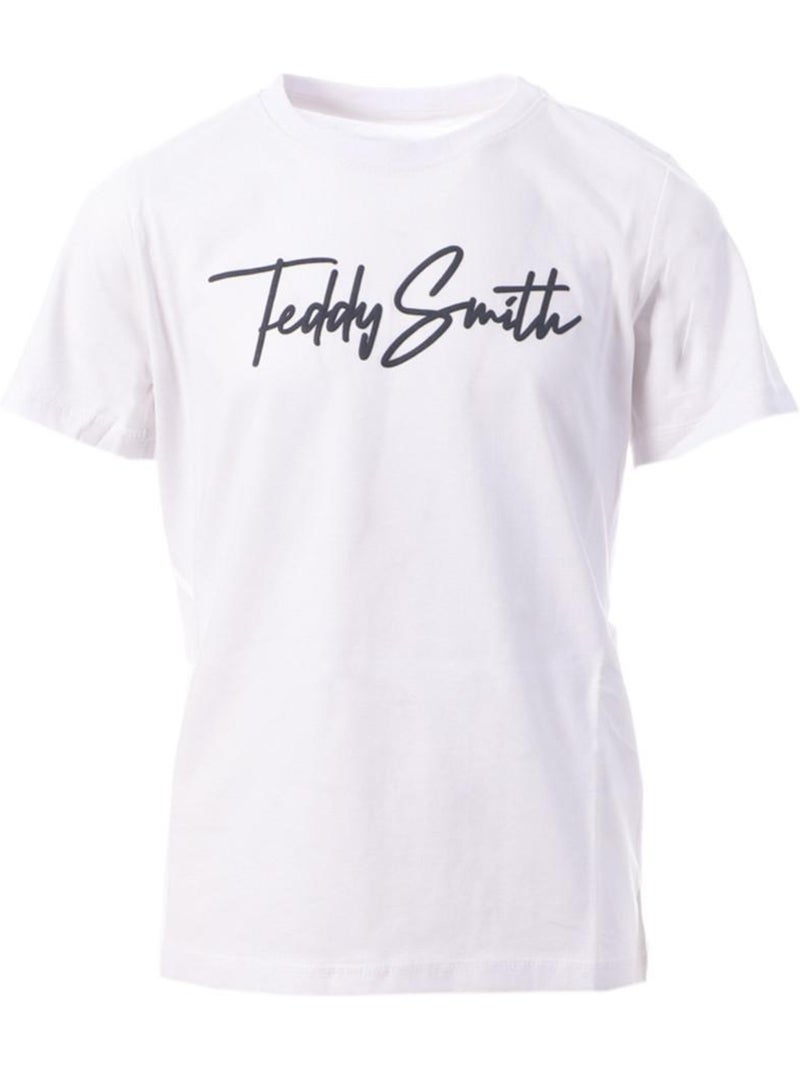 T-shirt teddy smith evan para rapaz com logótipo Branco - Kiabi