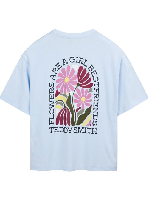 T-shirt teddy smith flowa azul para mulher - Kiabi T-shirt teddy smith flowa azul para mulher - Kiabi