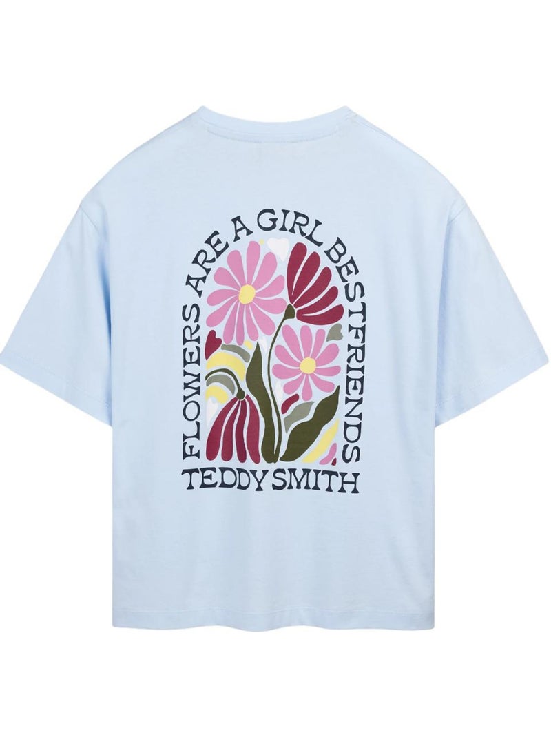 T-shirt teddy smith flowa azul para mulher Azul - Kiabi