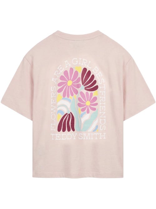 T-shirt teddy smith flowa rosa para mulher - Kiabi T-shirt teddy smith flowa rosa para mulher - Kiabi