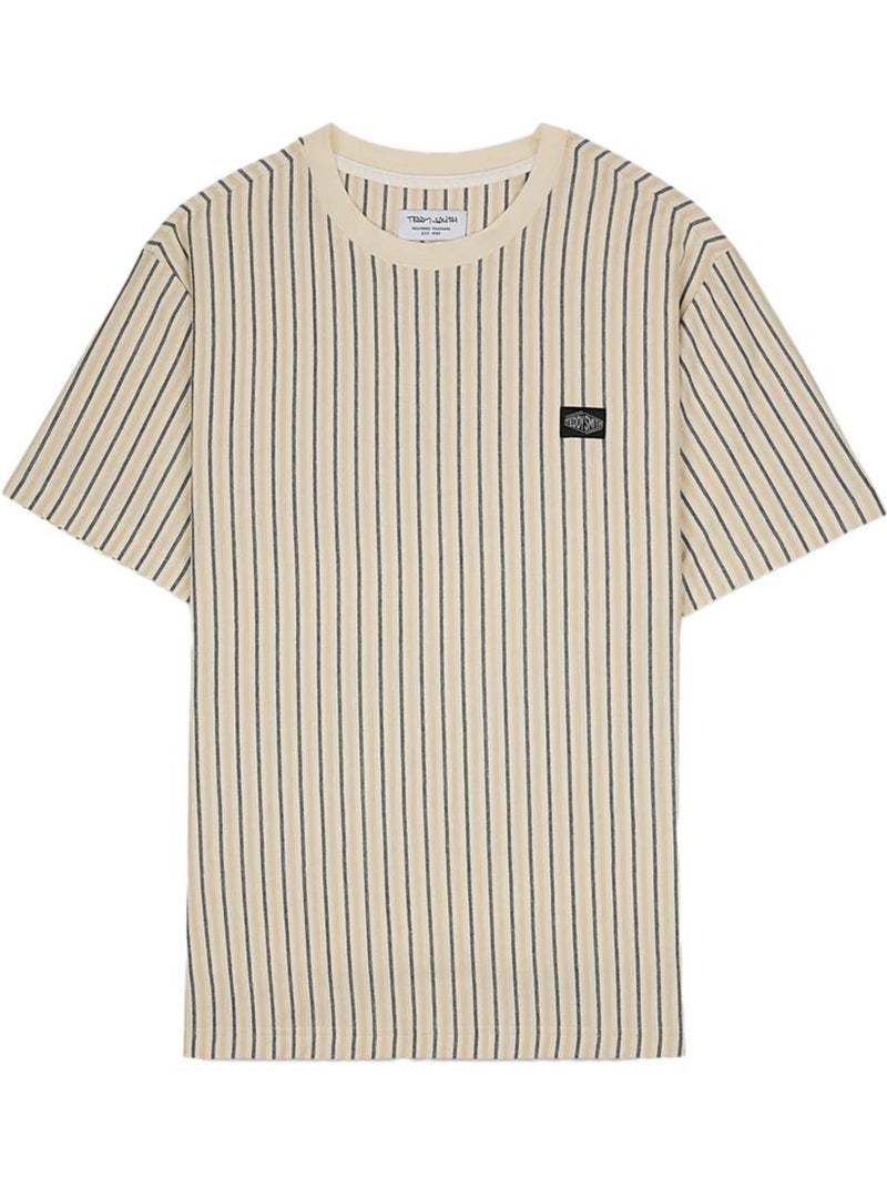 T-shirt Teddy Smith Jedo para Homem Bege/Azul-Marinho Verde cáqui claro - Kiabi