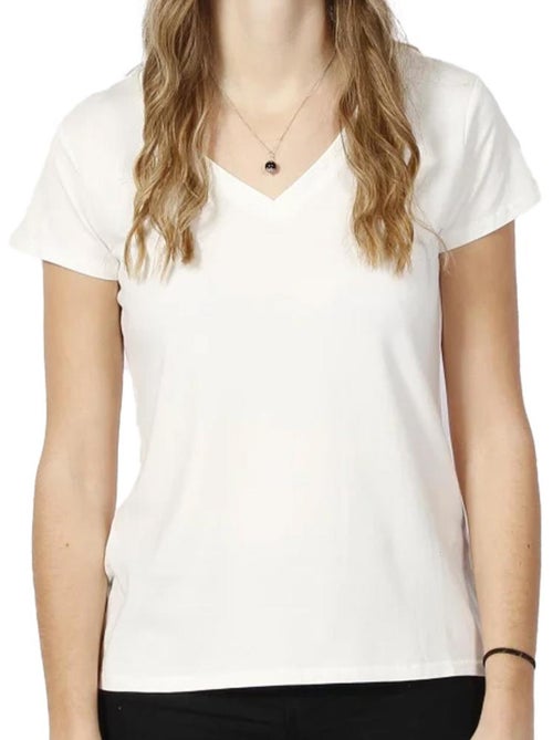 T-shirt Teddy Smith Mia Branco para Mulher - Kiabi