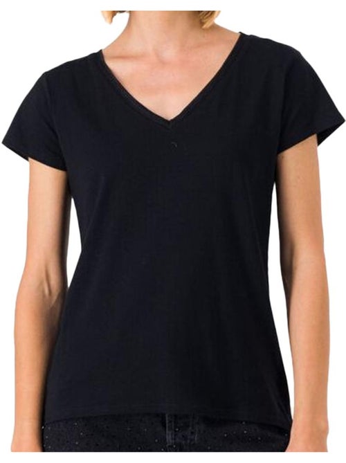 T-shirt Teddy Smith Mia Preto para Mulher - Kiabi T-shirt Teddy Smith Mia Preto para Mulher - Kiabi