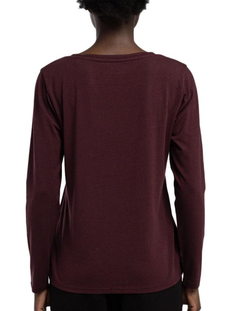 T-shirt Teddy Smith Mianas Bordô para Mulher Bordô - Kiabi