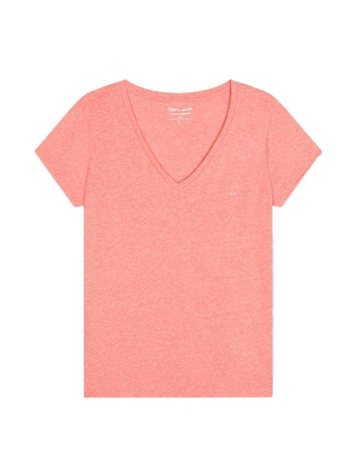 T-shirt Teddy Smith Narcisse Rosa para Mulher - Kiabi T-shirt Teddy Smith Narcisse Rosa para Mulher - Kiabi