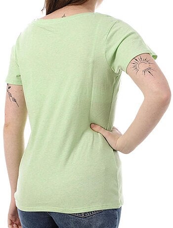 T-shirt Teddy Smith Narcisse Rosa para Mulher
