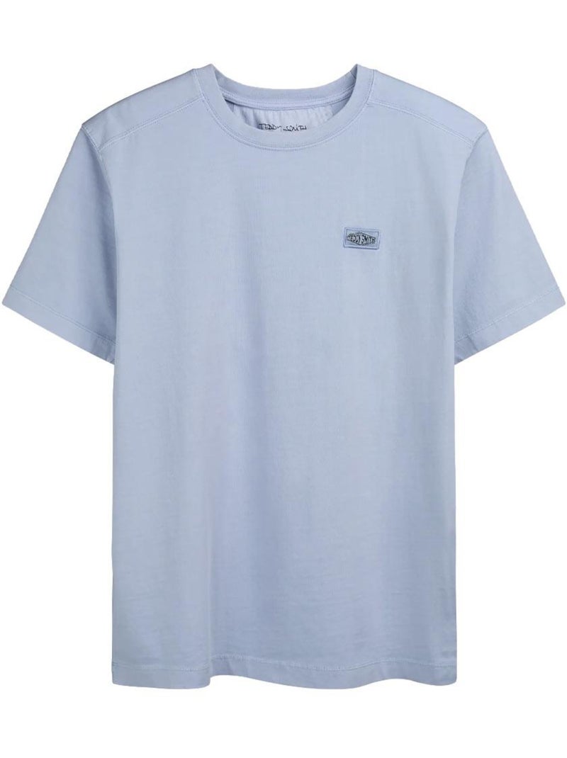 T-Shirt Teddy Smith Nateo Azul para Homem Azul - Kiabi
