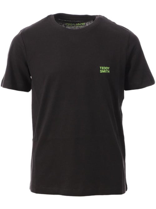 T-shirt Teddy Smith para Rapaz Preto 61007414D - Kiabi