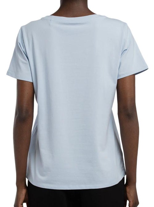 T-Shirt Teddy Smith Ribelle Azul Claro para Mulher - Kiabi T-Shirt Teddy Smith Ribelle Azul Claro para Mulher - Kiabi
