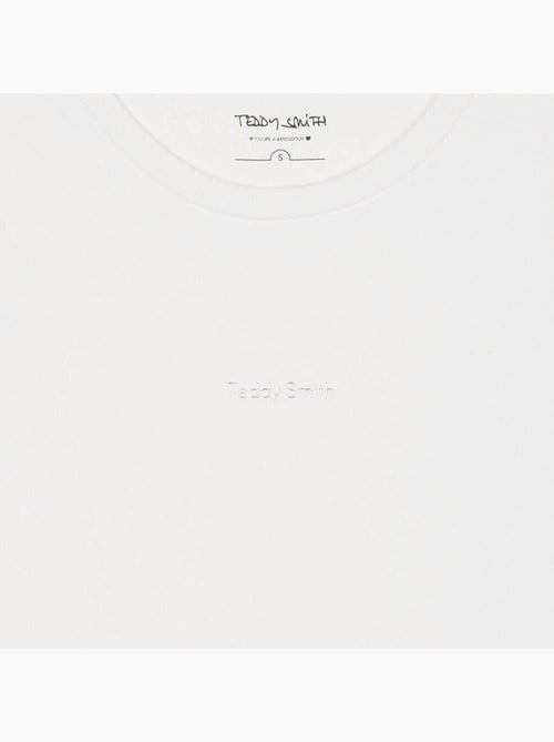 T-shirt Teddy Smith Ribelle Branco para Mulher - Kiabi T-shirt Teddy Smith Ribelle Branco para Mulher - Kiabi