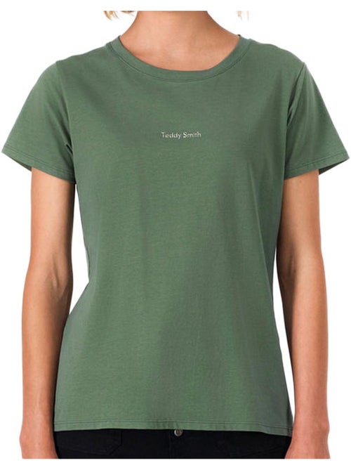 T-shirt Teddy Smith Ribelle Verde para Mulher - Kiabi T-shirt Teddy Smith Ribelle Verde para Mulher - Kiabi